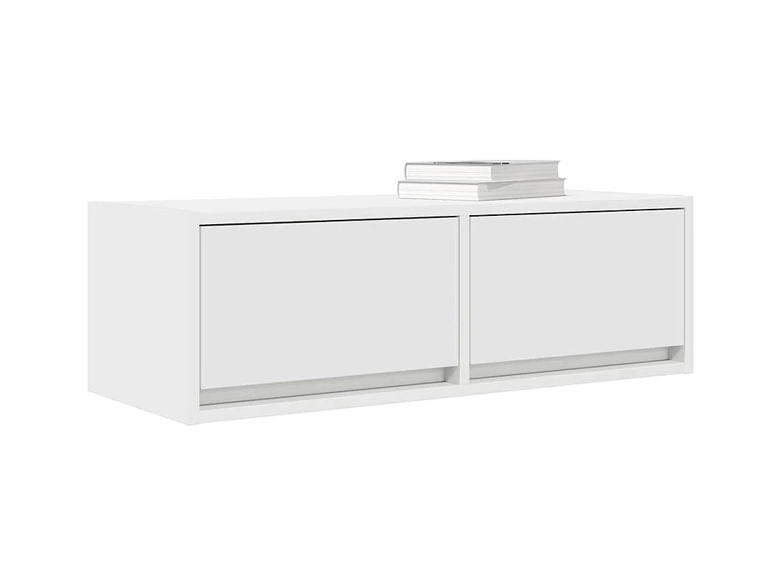 Meubles TV 2 pcs blanc 80x31x25,5 cm bois d'ingénierie