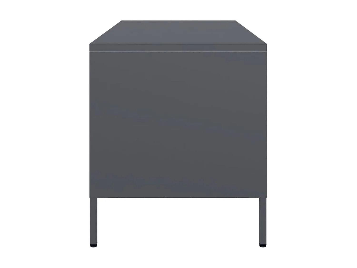 Meuble TV anthracite 68x39x43,5 cm acier laminé à froid