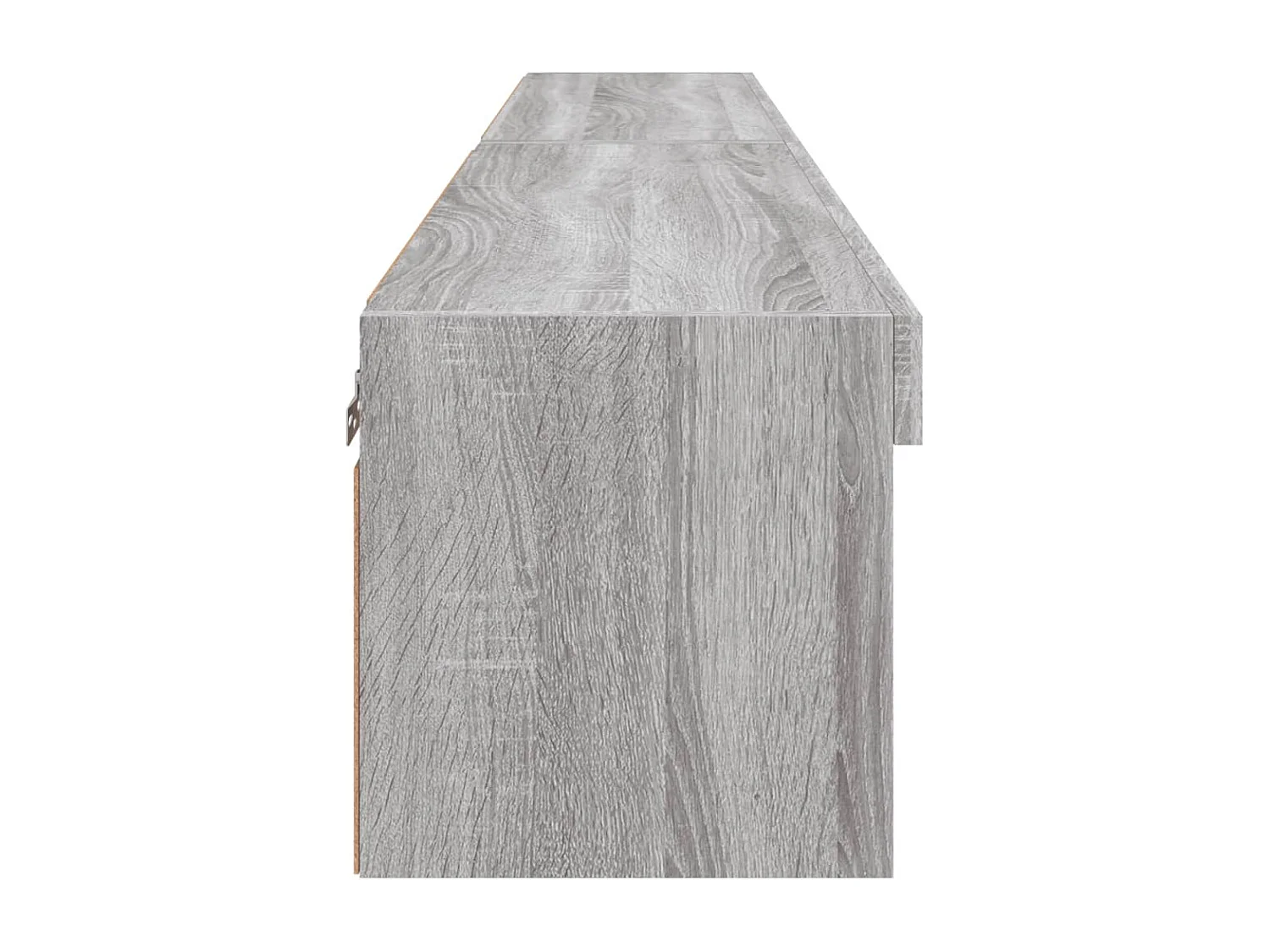 Muebles de TV con luces LED 2 piezas gris sonoma 80x30x30 cm