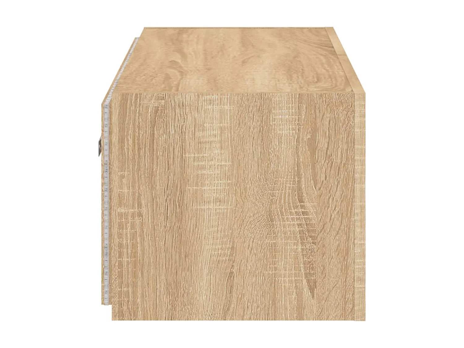 Wandmeubel met ledverlichting, Sonoma eiken, 80x35x31 cm