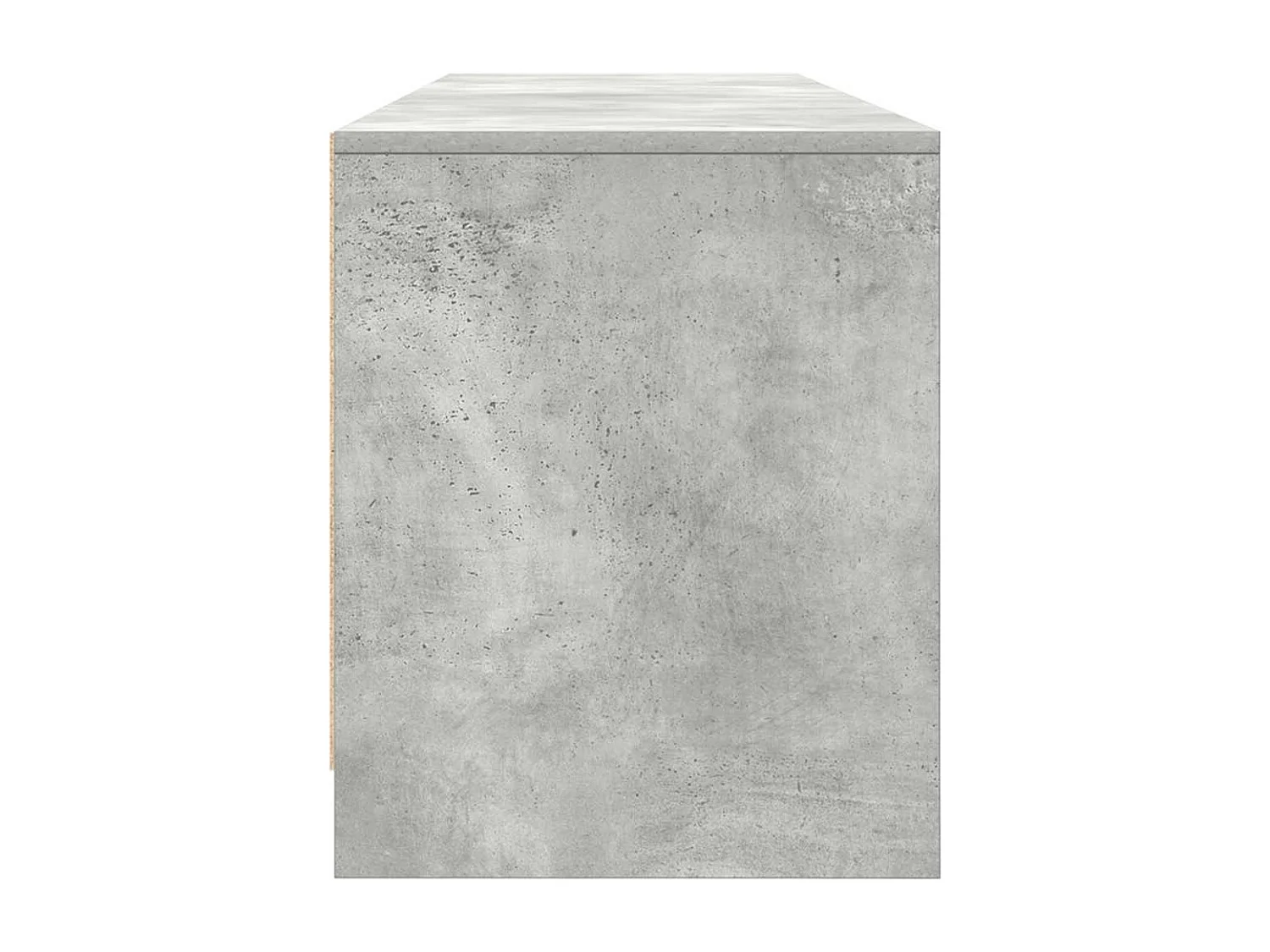 Meuble TV gris béton 188,5x41x50 cm bois d'ingénierie