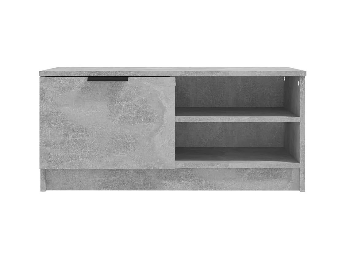 TV-kast 2 stuks Betongrijs 80x35x36,5 cm Bewerkt hout