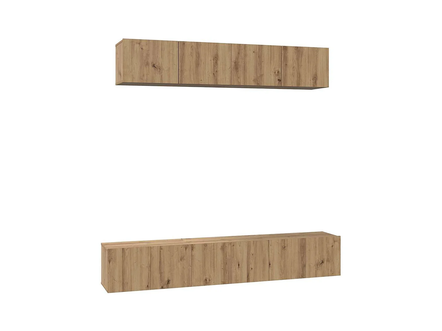 Ensemble meuble TV 5 pcs chêne artisanal 100 x 30 x 30 cm