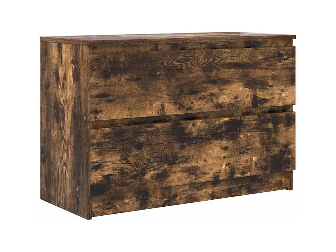 Mobile TV in rovere affumicato 80x35x54 cm in legno ingegnerizzato