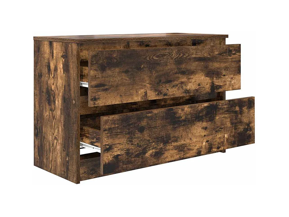 Mobile TV in rovere affumicato 80x35x54 cm in legno ingegnerizzato