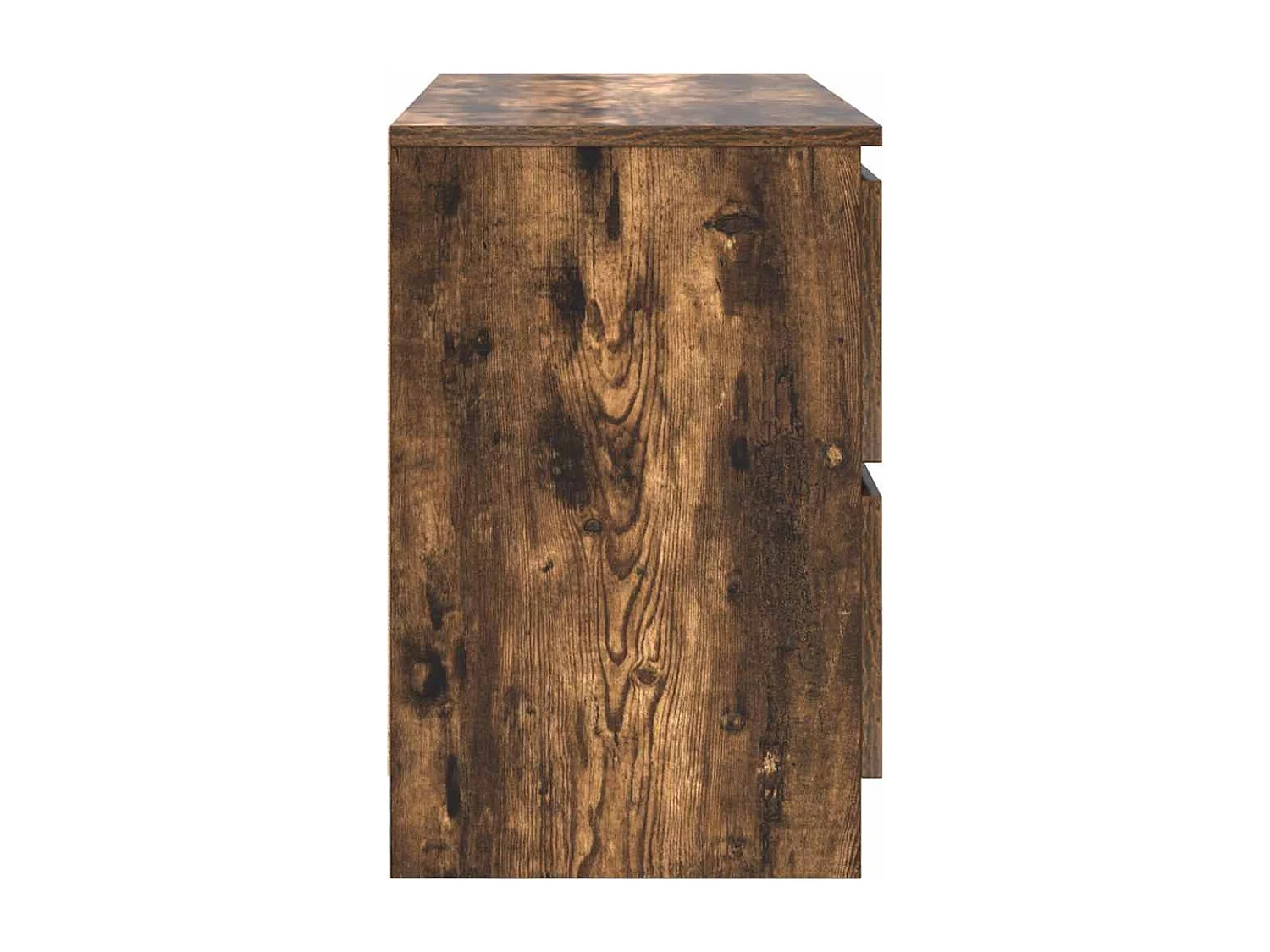 Meuble TV chêne fumé 80x35x54 cm bois d'ingénierie