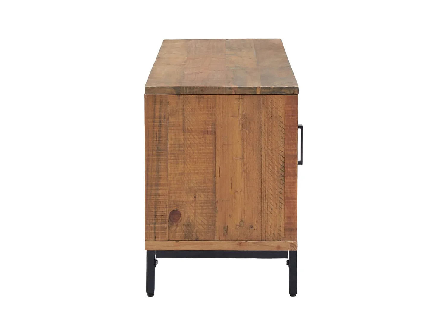 Meuble TV Marron 110x35x48 cm Bois de pin massif