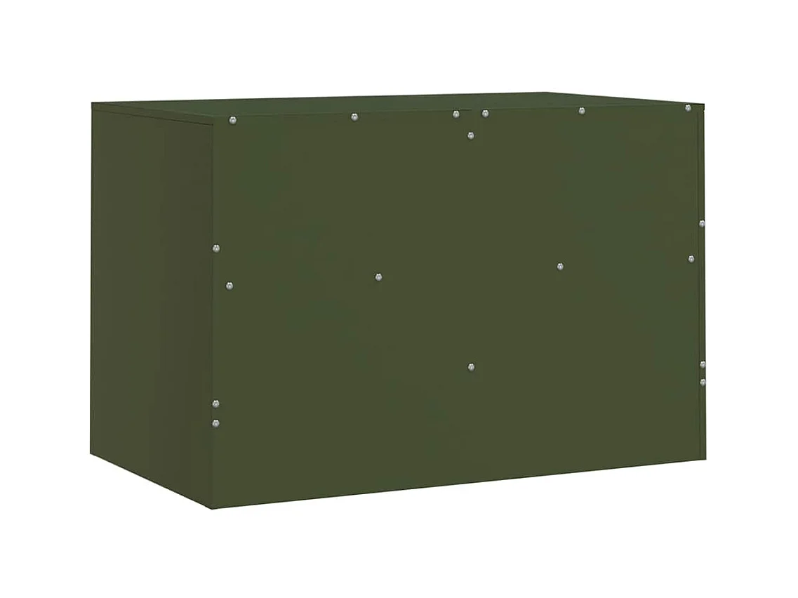 TV-kast 2 stuks olijfgroen 67x39x44 cm staal