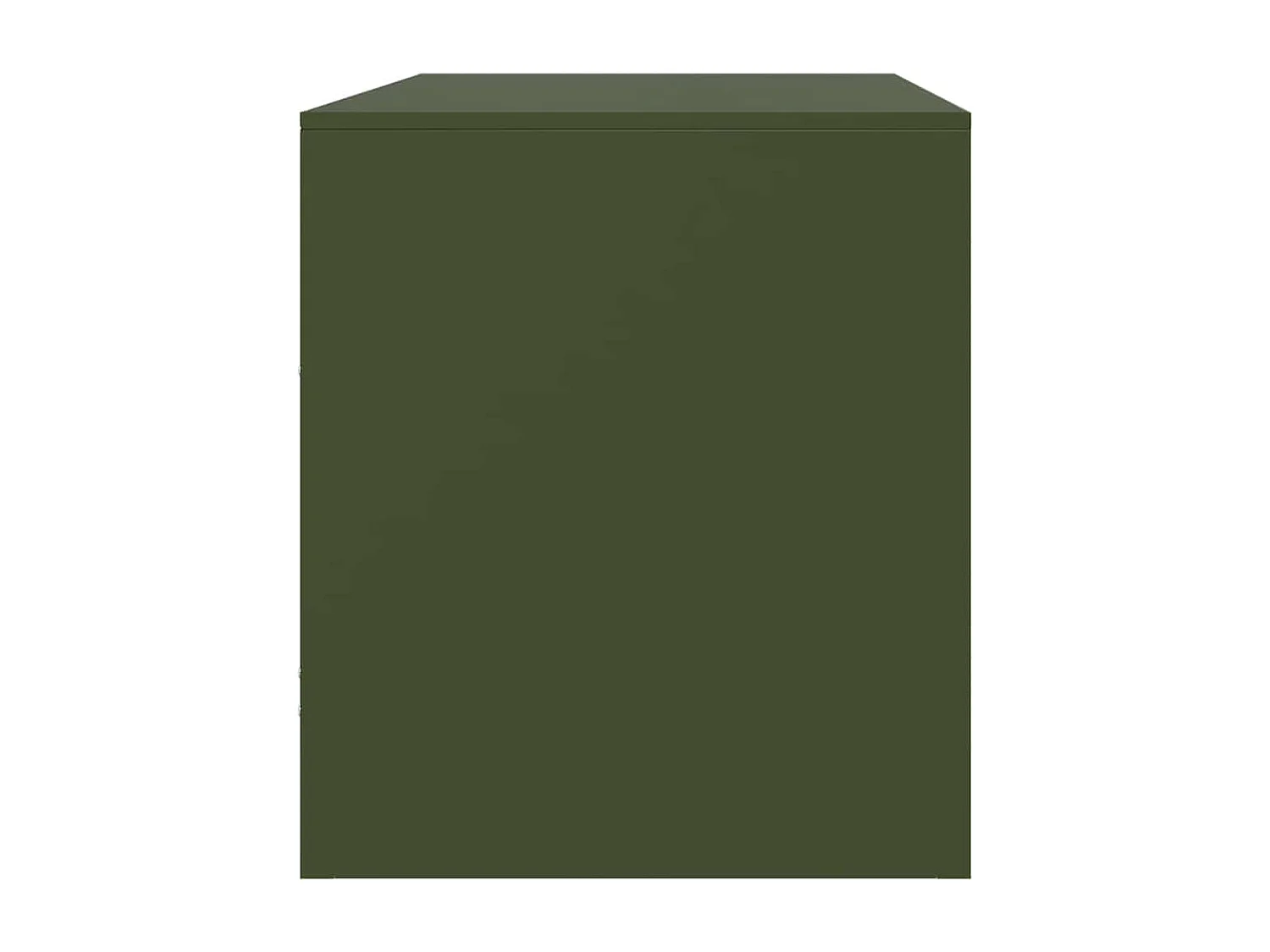 Meubles TV 2 pcs vert olive 67x39x44 cm acier