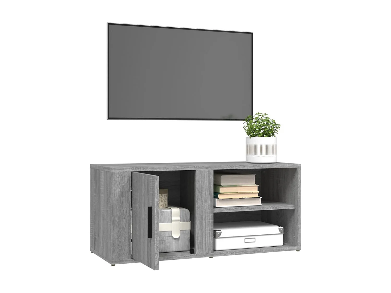 Meubles TV 2 pcs Sonoma gris 80x31,5x36 cm Bois d'ingénierie