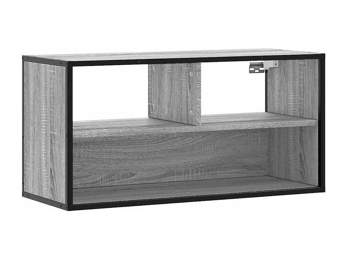 Meuble TV sonoma gris 80x31x39,5 cm bois d'ingénierie et métal