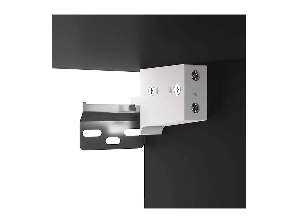 TV-Schrank 2 Stk. Schwarz 80x30x30 cm Holzwerkstoff