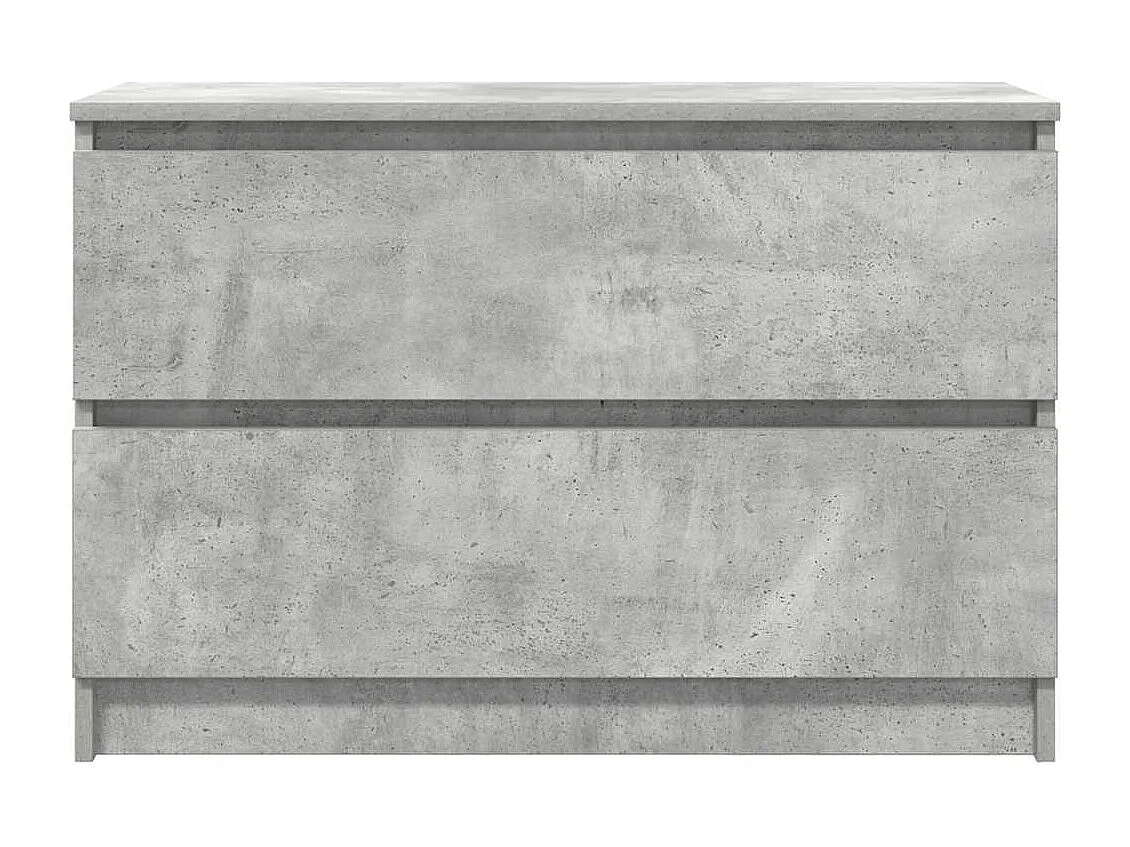 Meuble TV gris béton 80x35x54 cm bois d'ingénierie
