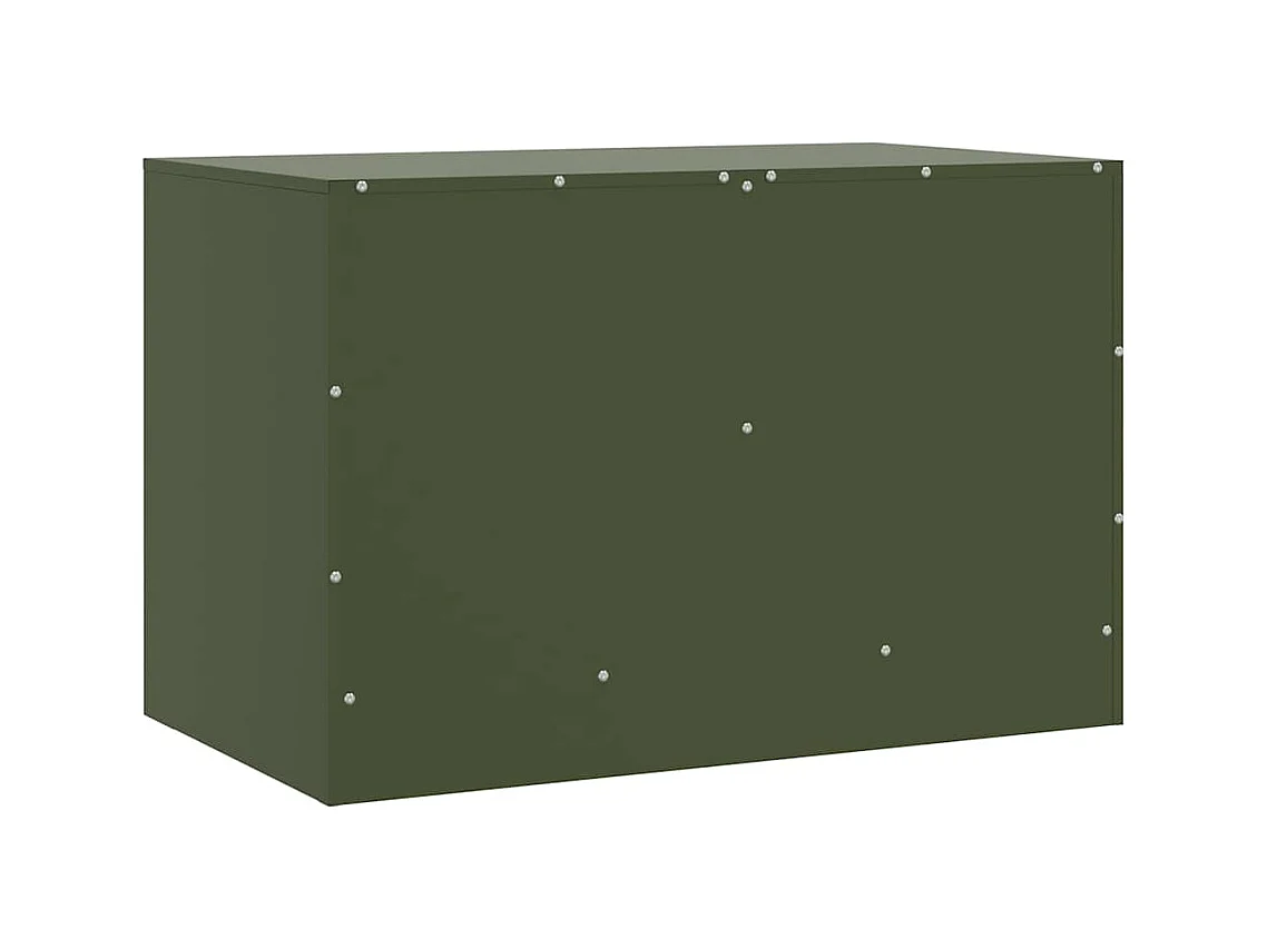 TV-kast 2 stuks olijfgroen 67x39x44 cm staal