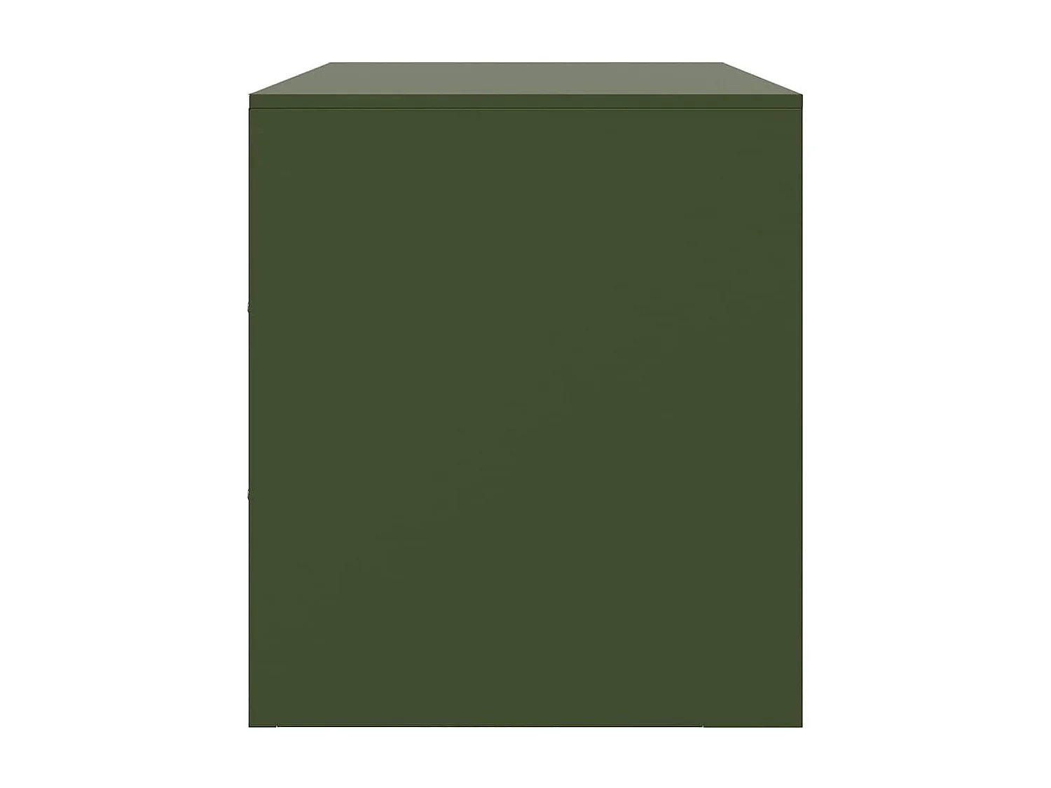 Meubles TV 2 pcs vert olive 67x39x44 cm acier