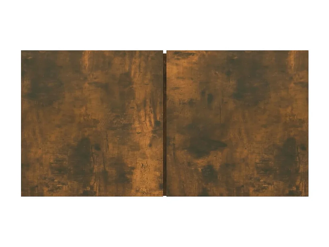 Set di mobili porta TV da 4 pezzi in rovere affumicato, legno ingegnerizzato