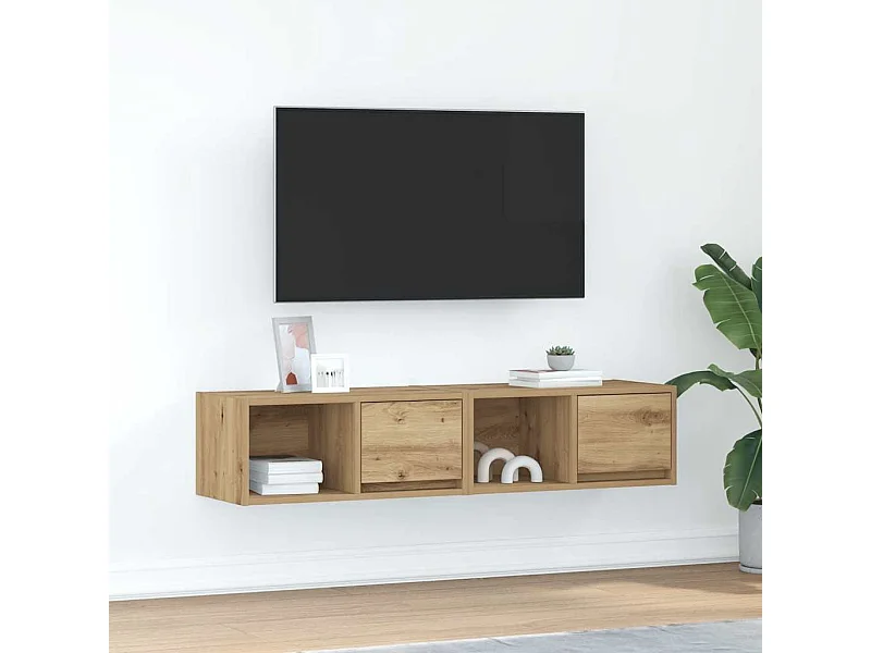 Meubles TV 2 pcs chêne artisanal 60x31x25,5cm bois d'ingénierie