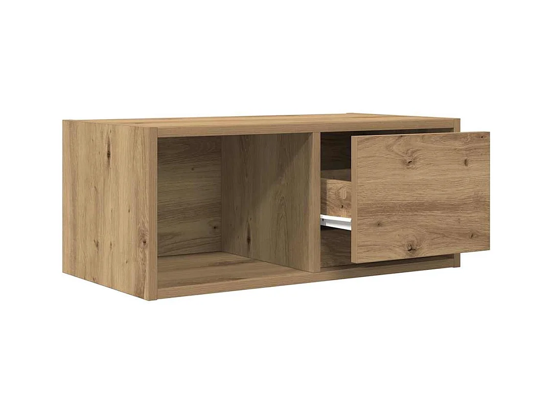 Mobili TV 2 pezzi in rovere artigianale 60x31x25,5cm in legno ingegnerizzato