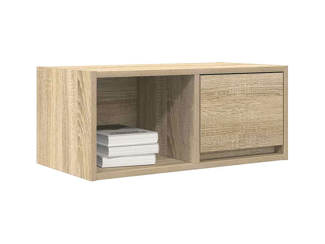 TV-kast 2 stuks Sonoma eiken 60x31x25,5 cm bewerkt hout