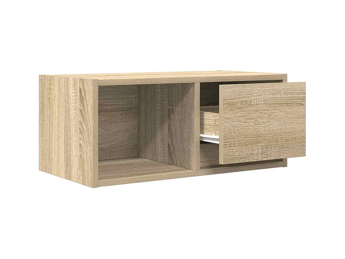 TV-kast 2 stuks Sonoma eiken 60x31x25,5 cm bewerkt hout