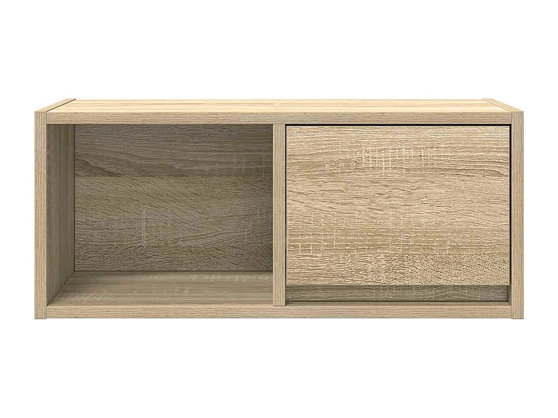 TV-kast 2 stuks Sonoma eiken 60x31x25,5 cm bewerkt hout