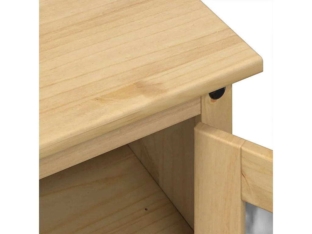 Meuble TV Corona 100x45x58 cm bois de pin massif