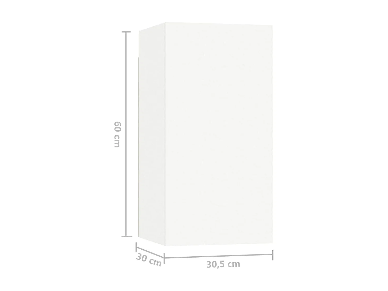 Ensemble de meubles TV 5 pcs Blanc Bois d'ingénierie