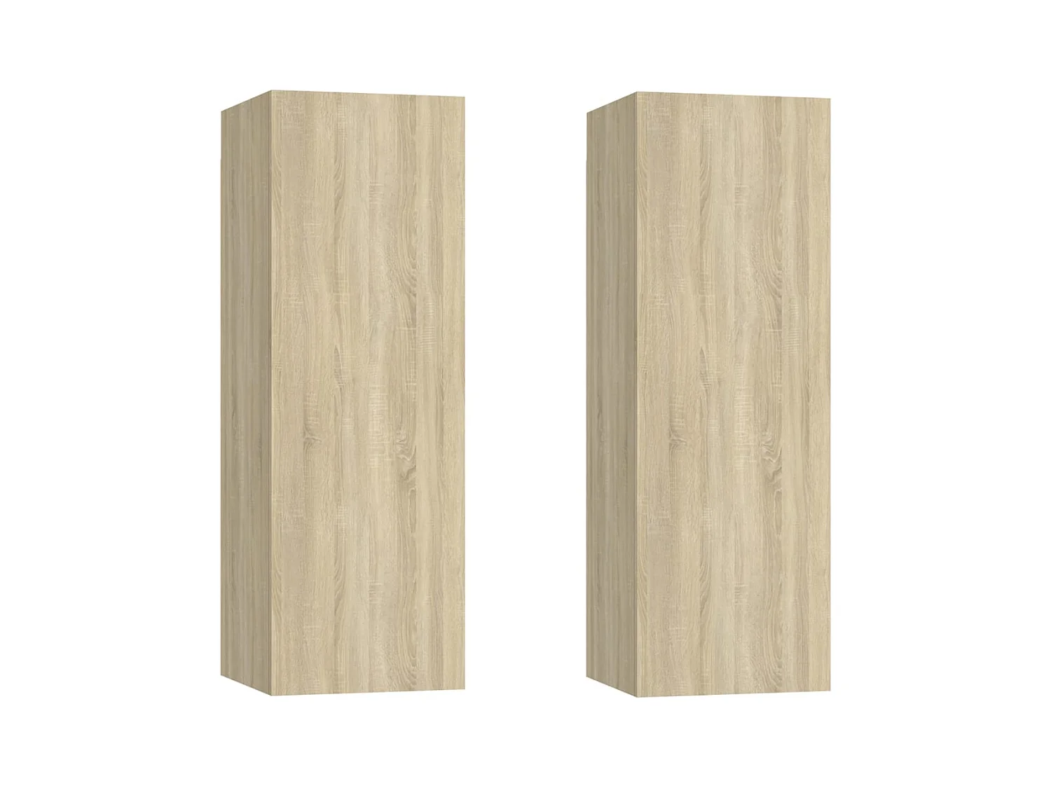 Mueble de TV 2 piezas Roble Sonoma 30,5x30x90 cm Madera de ingeniería