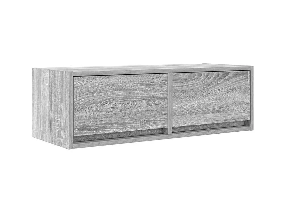 TV-kast 2 stuks Sonoma grijs 80x31x25,5 cm bewerkt hout