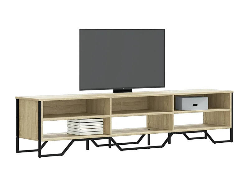 Mueble de TV de roble Sonoma 180x34x41 cm madera de ingeniería