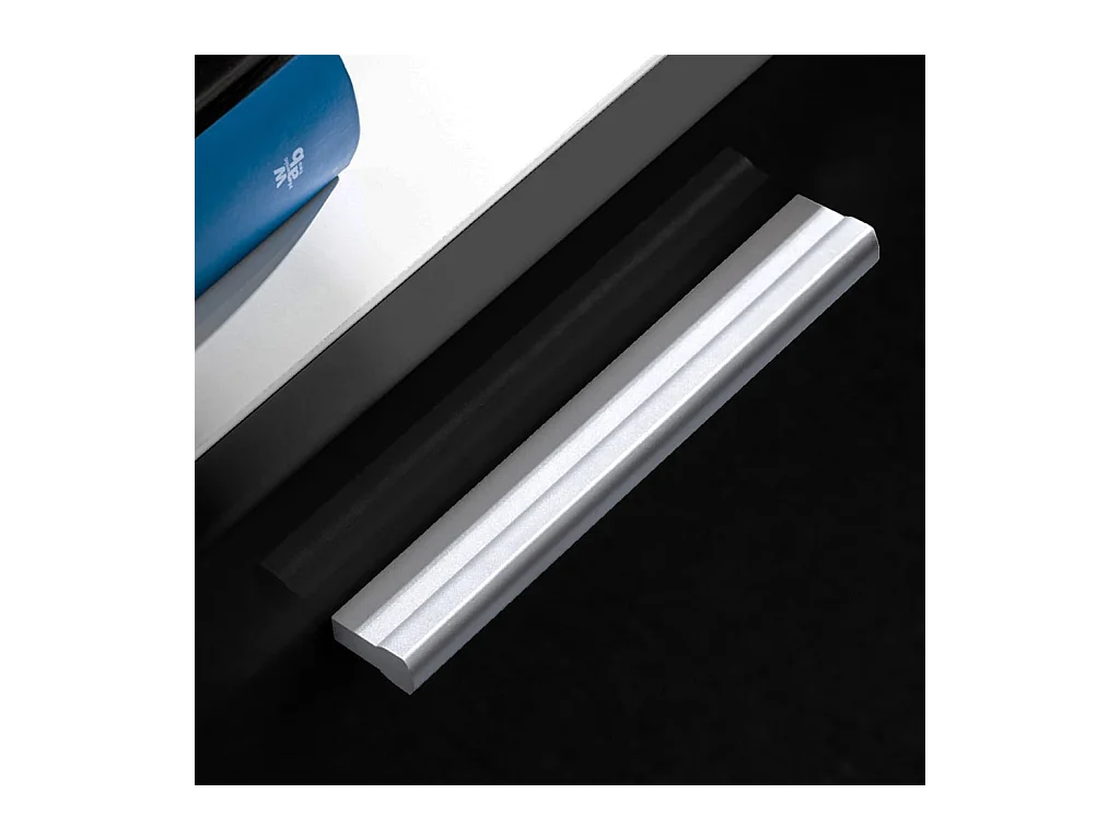 Ensemble mural pour TV 5 pcs avec lumières LED Noir brillant