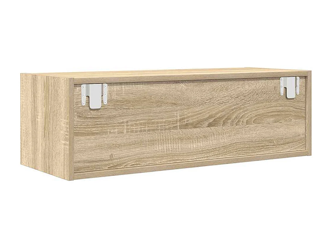 Mueble de TV 2 piezas roble sonoma 80x31x25,5 cm madera de ingeniería