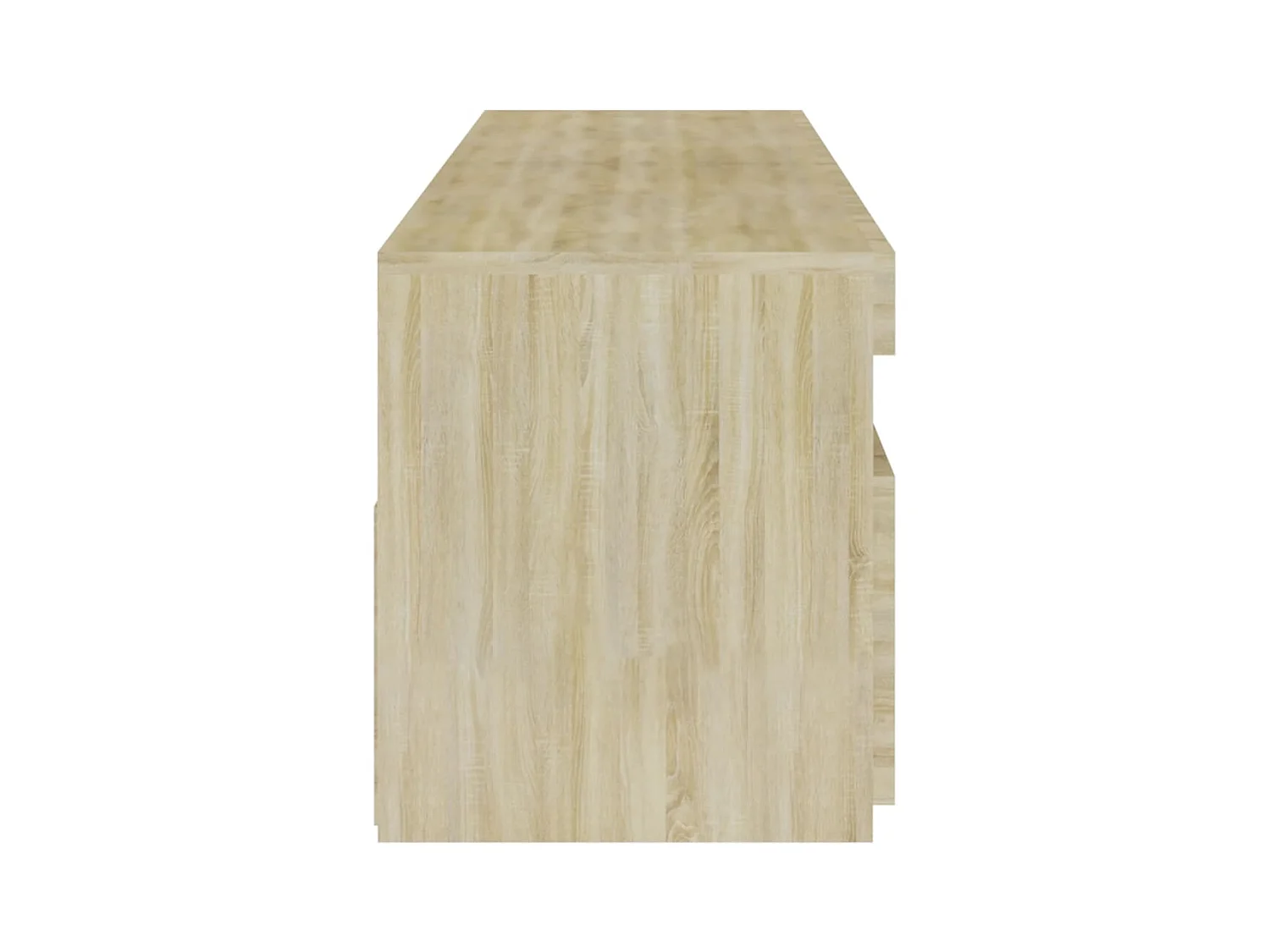 Mueble TV de 2 piezas con luces LED roble Sonoma 75x35x40 cm