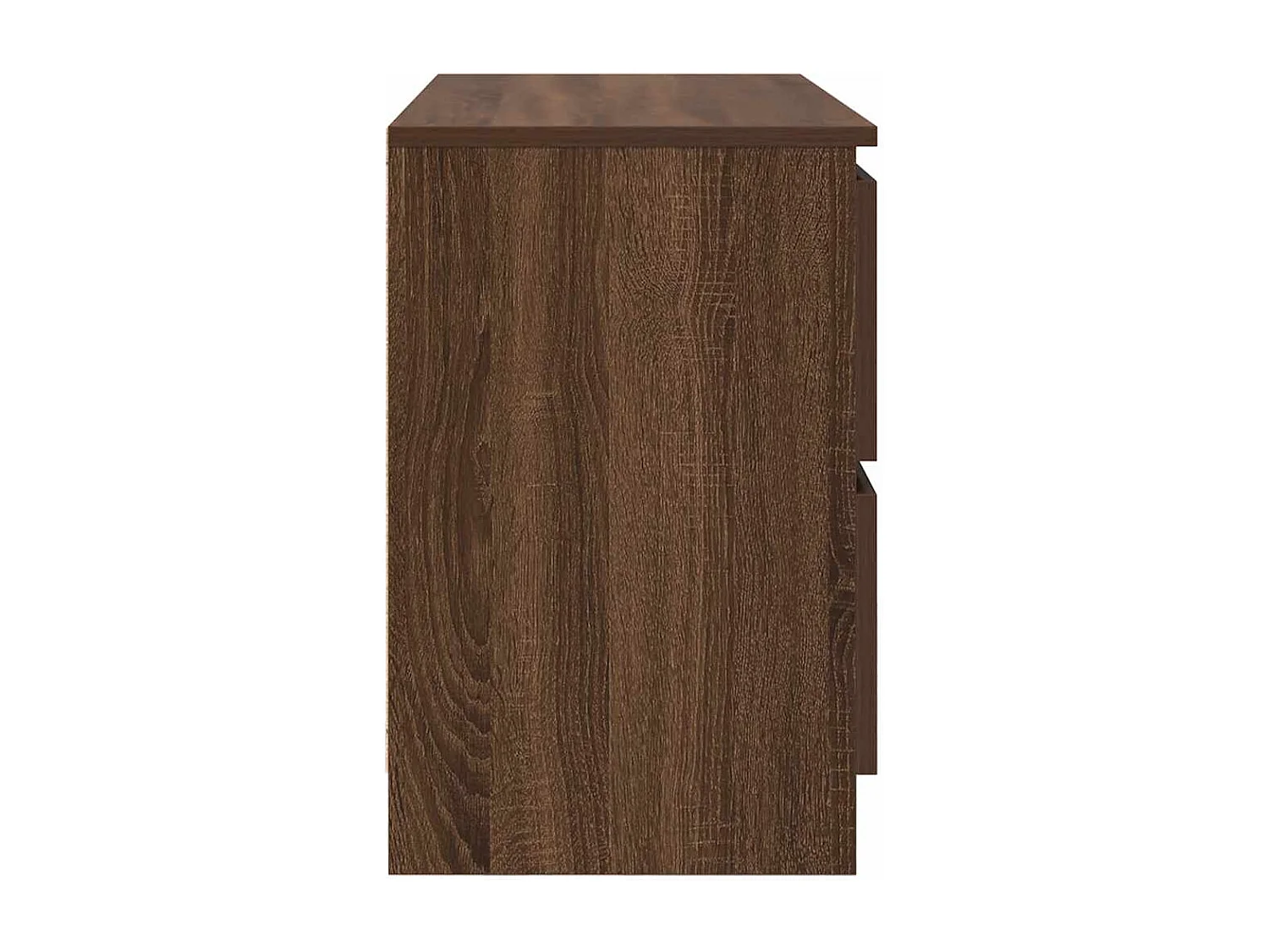 Mobile TV in rovere marrone 80x35x54 cm in legno ingegnerizzato