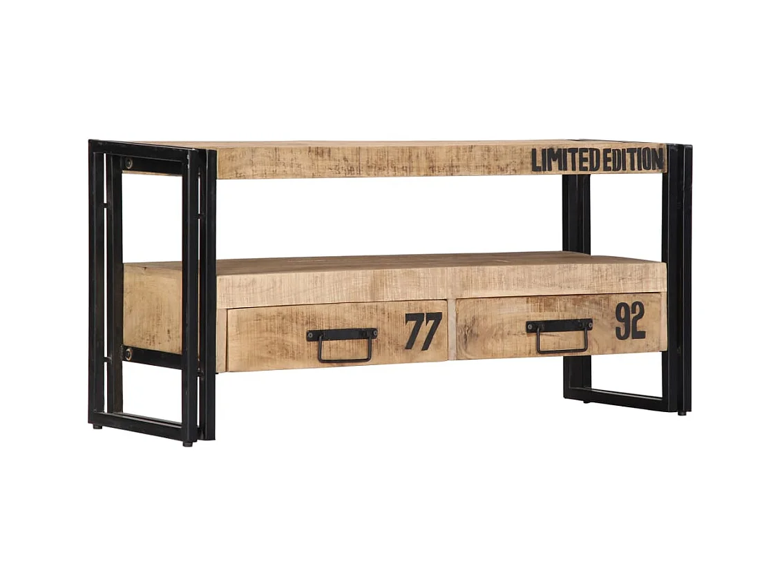 TV-meubel 100x30x45 cm Massief mangohout
