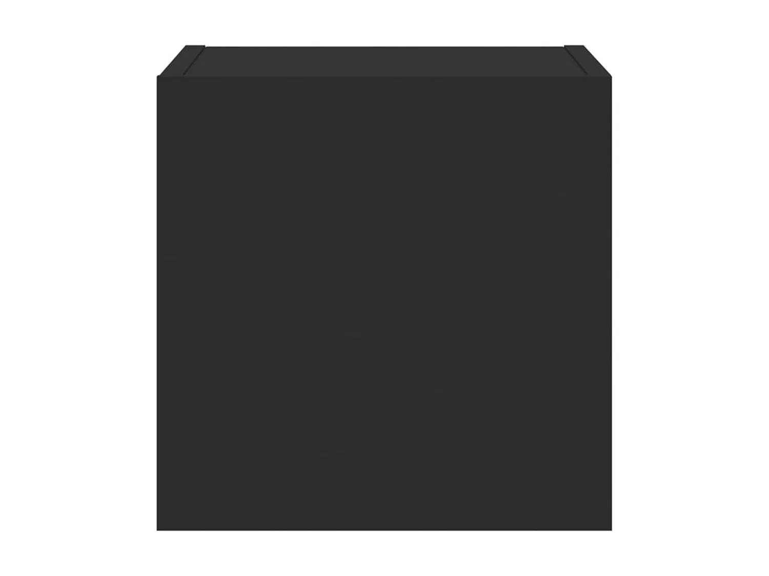 Wandmeubels met LED-verlichting 2 stuks zwart 30,5x35x30 cm