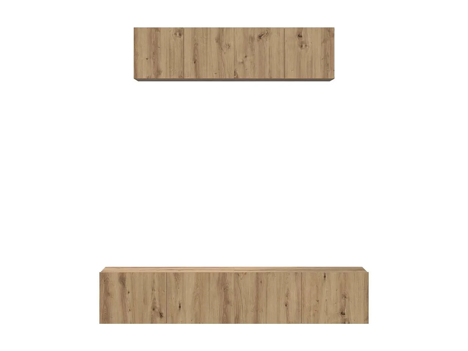 Ensemble de meubles TV Montage mural 4 pcs chêne artisanal