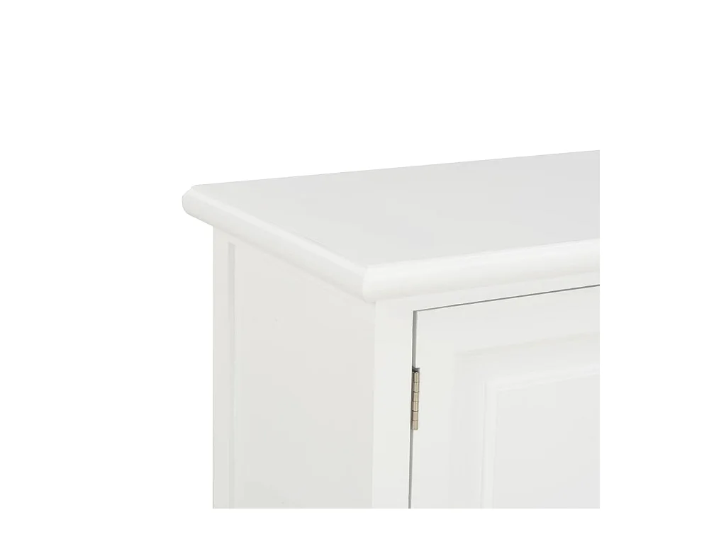 Meuble TV Blanc 90x30x40 cm Bois