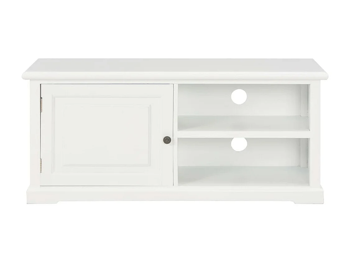 Meuble TV Blanc 90x30x40 cm Bois