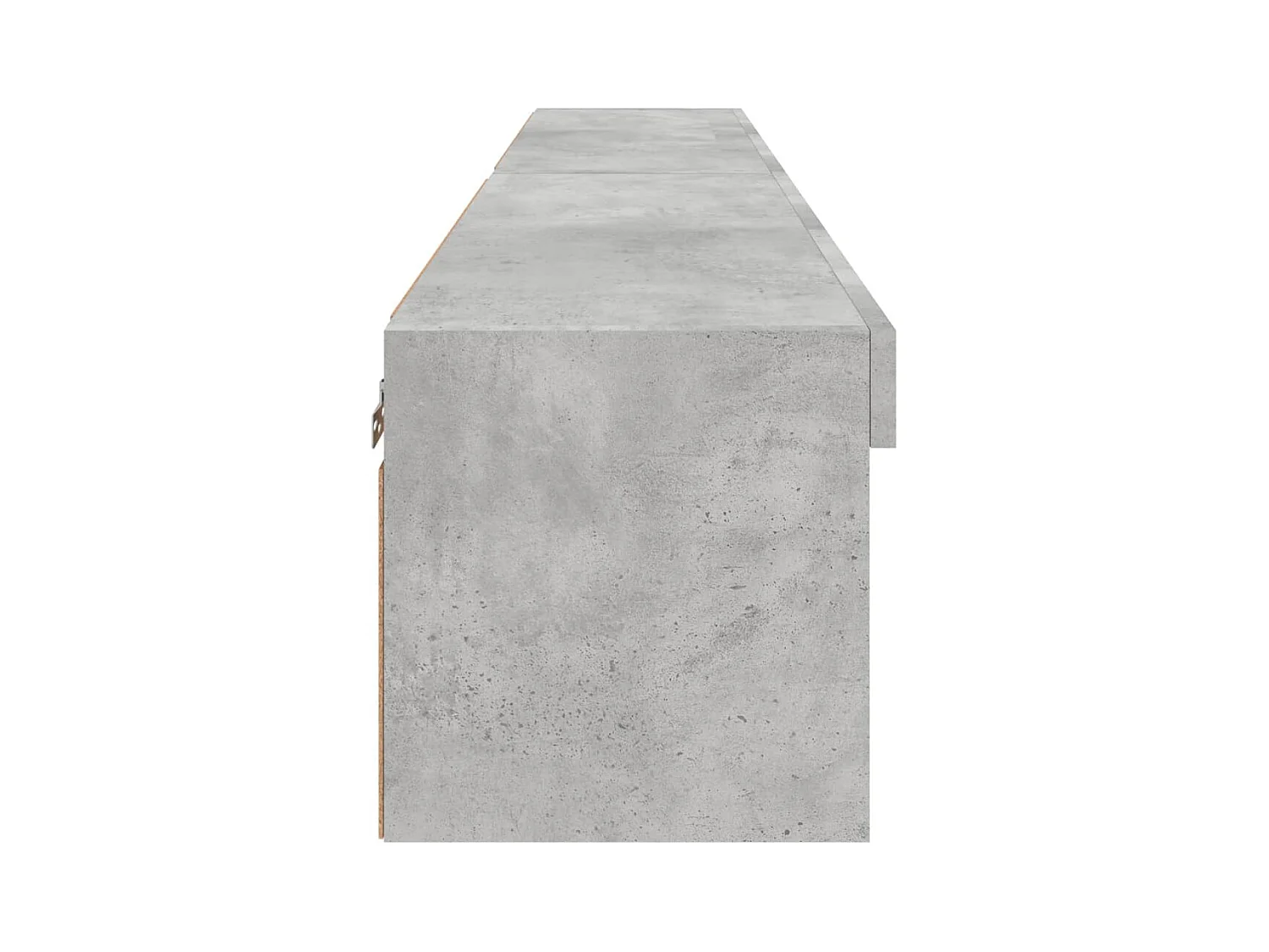 Mobili TV con luci LED 2 pezzi grigio cemento 80x30x30 cm