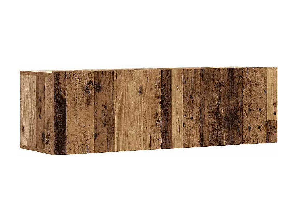 Meubles TV muraux 3 pcs vieux bois 100x30x30 cm bois ingénierie