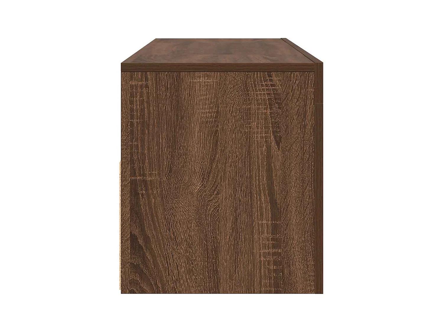 Meuble TV avec lumières LED chêne marron 120x35x40 cm