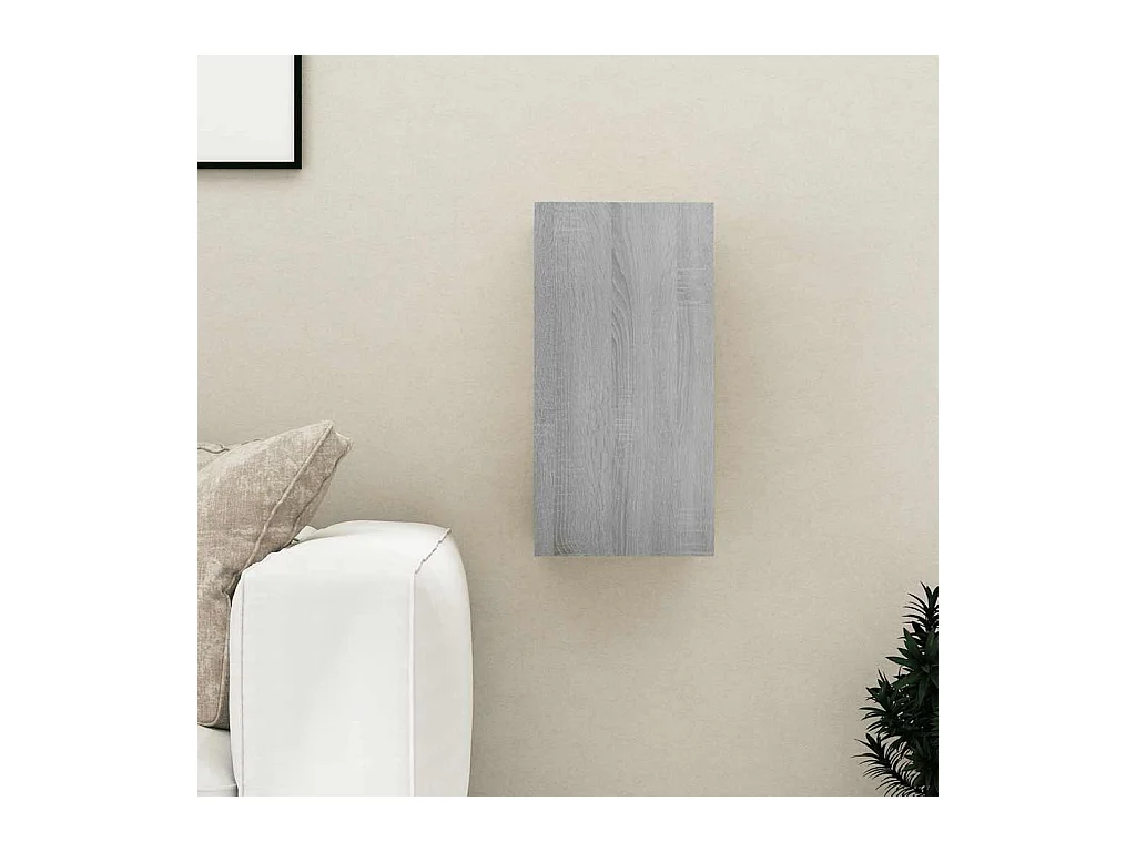 Meubles TV Sonoma gris 30,5x30x60 cm Bois d'ingénierie