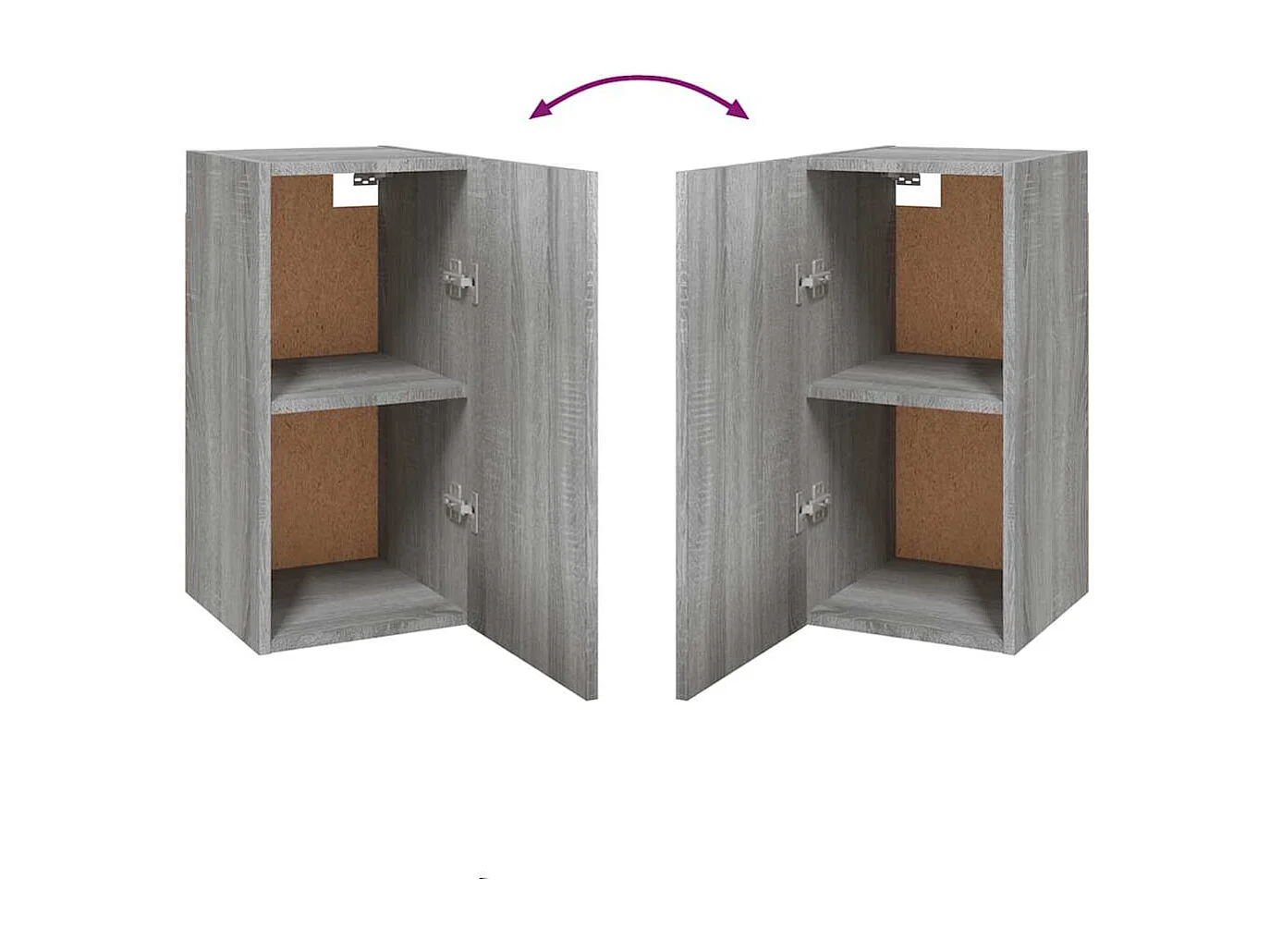 Meubles TV Sonoma gris 30,5x30x60 cm Bois d'ingénierie