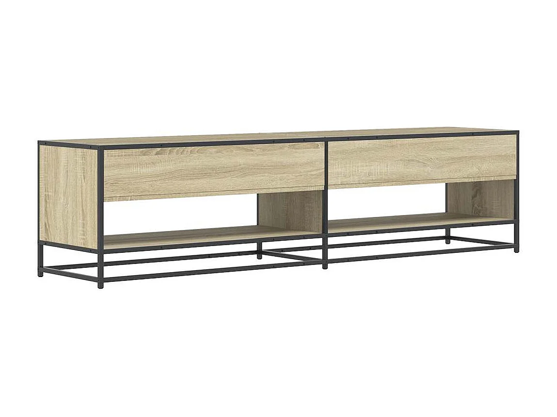 Meuble TV chêne sonoma 180,5x40x46 cm bois d'ingénierie