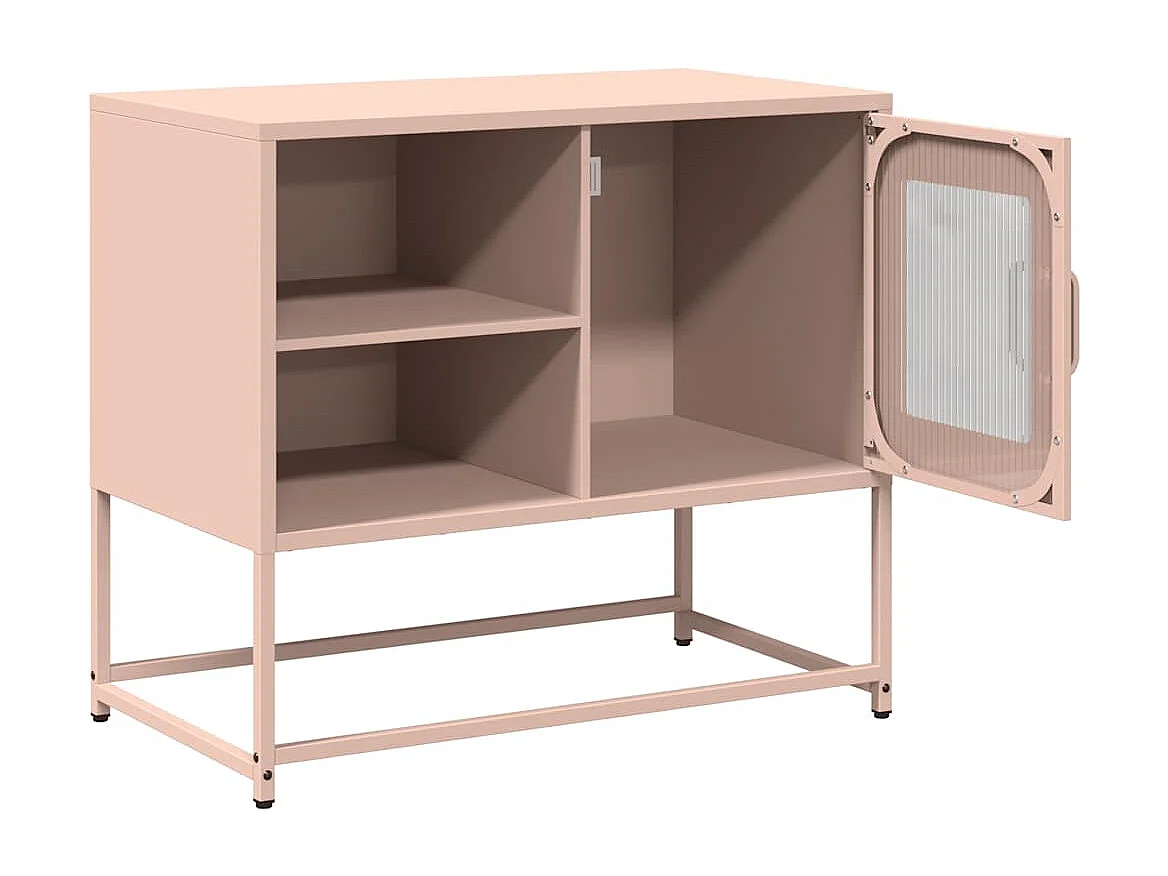 Rosa TV-Schrank 68x39x60,5 cm Stahl