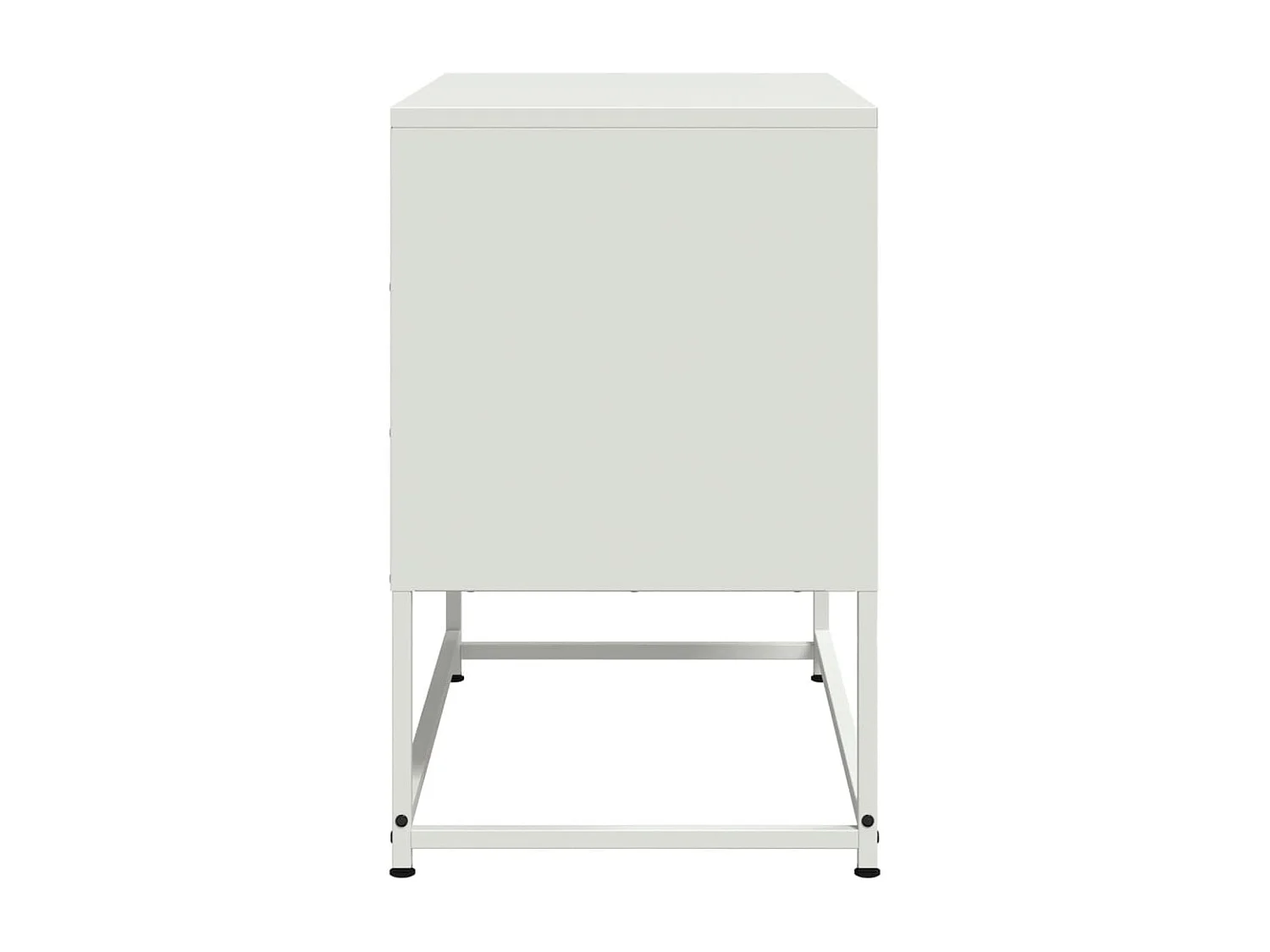 Mobile porta TV bianco 68,5x39x60,5 cm in acciaio