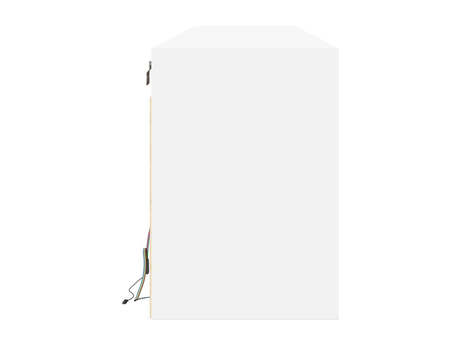 Wandmeubel met witte LED 180x31x45 cm