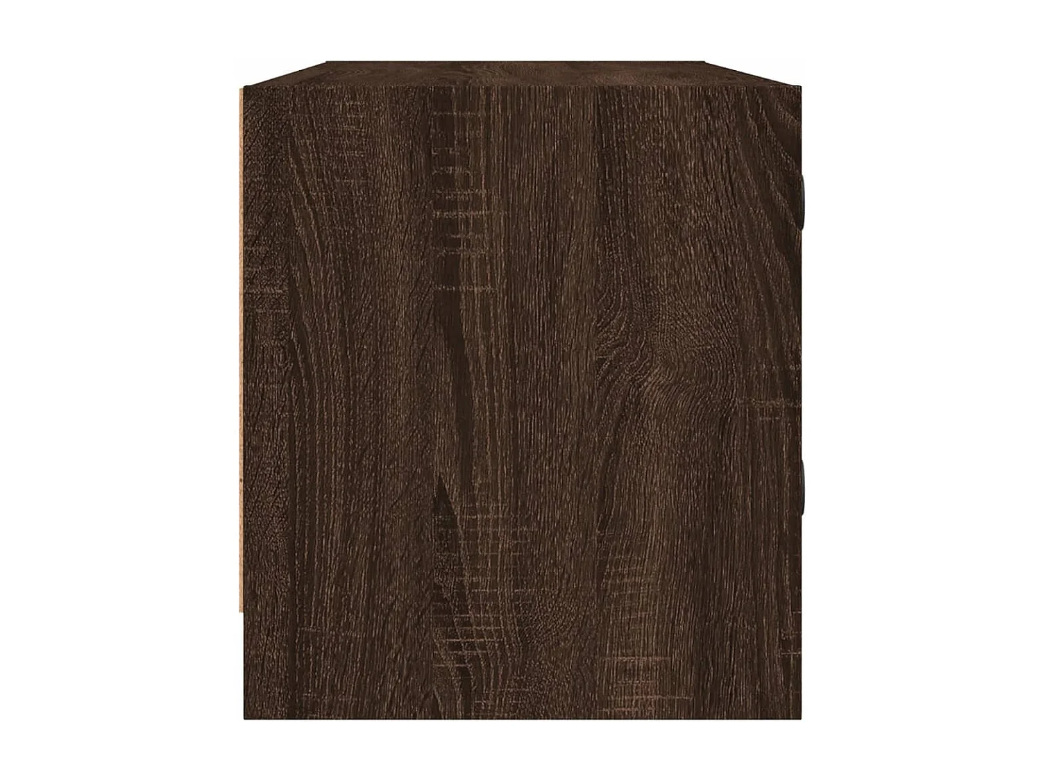 Meuble TV avec portes en verre chêne marron 102x37x42 cm