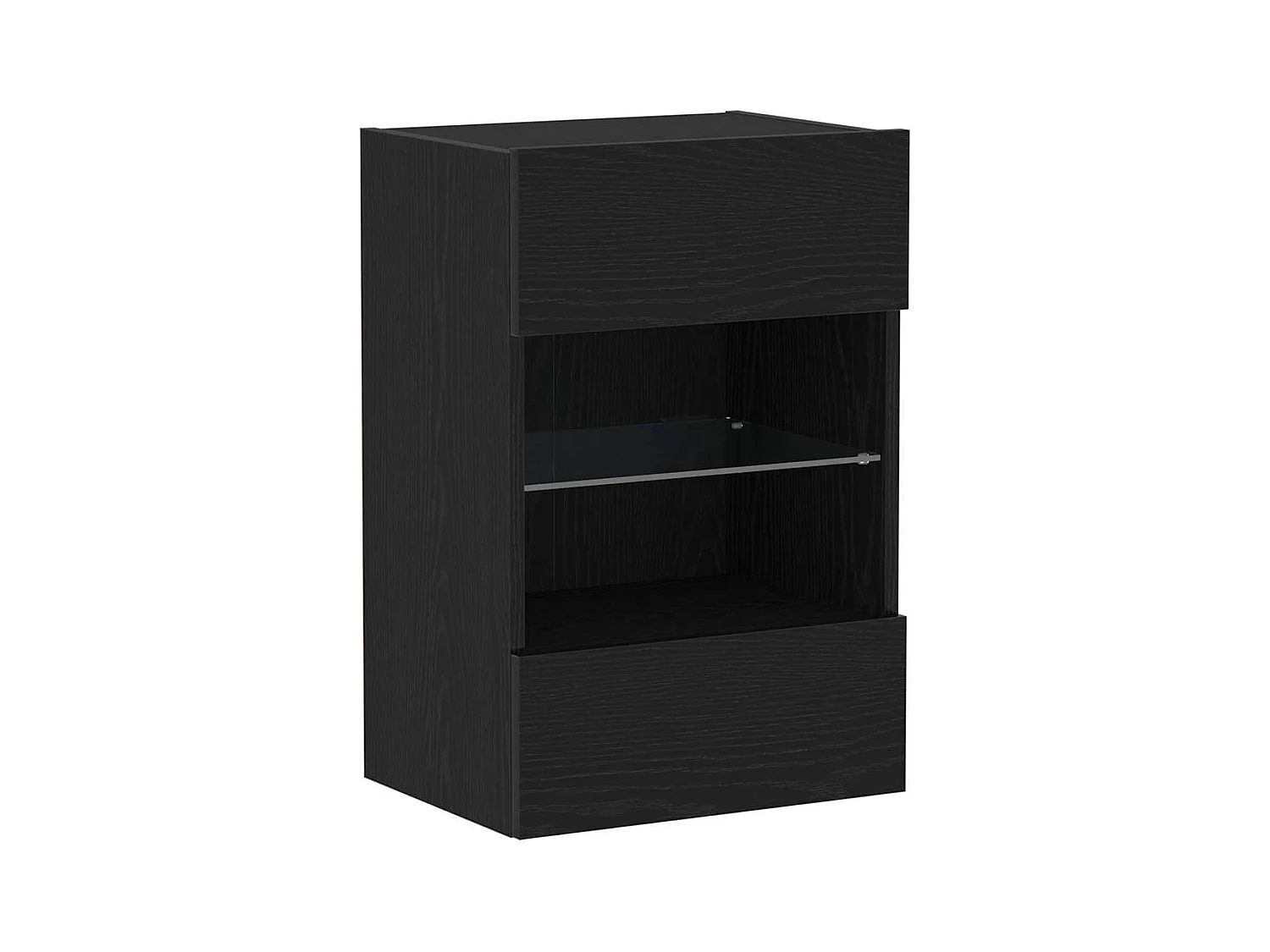 Meuble TV 2 pcs Noir 40 x 30 x 60,5 cm Bois d'ingénierie